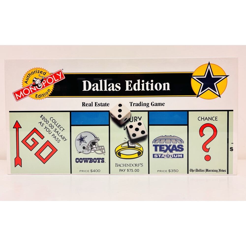 Monopoly Dallas Edition 1995 New Sealed